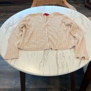 Gloria Vanderbilt Cable Snap Cardigan